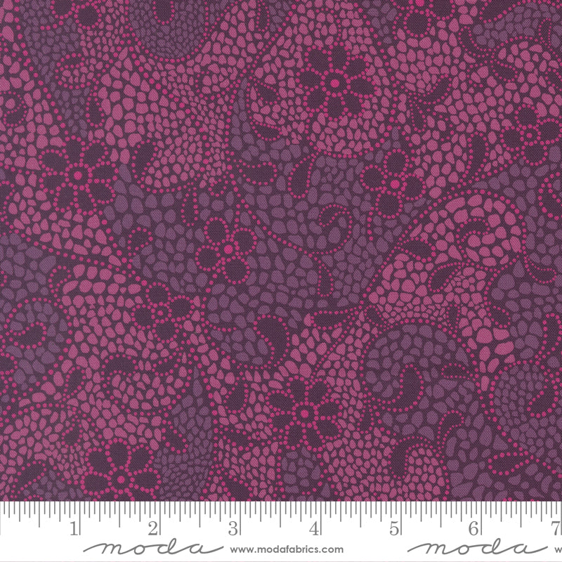 Parlor Quilt Fabric - Good Vibes Only in Plum Purple - 11962 26