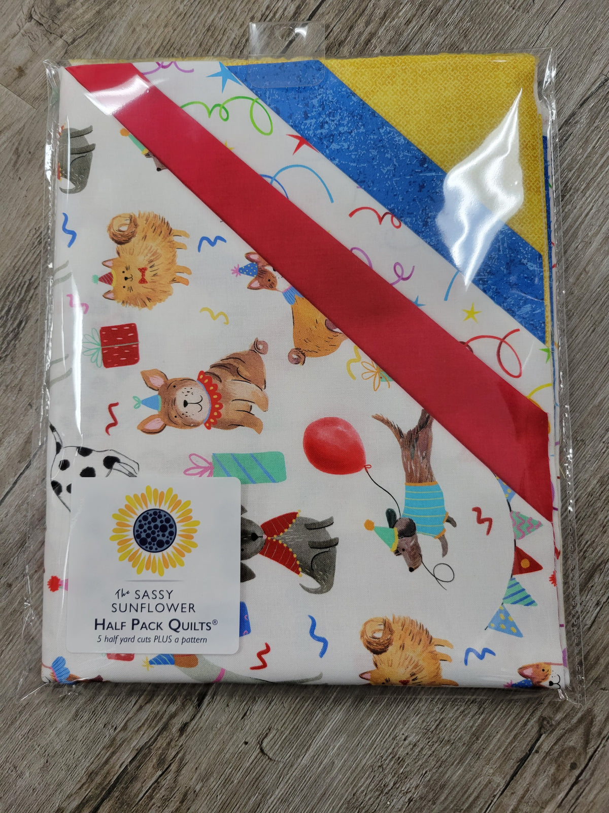 Party Animals The Sassy Sunflower Half Pack Quilts™ Kit
