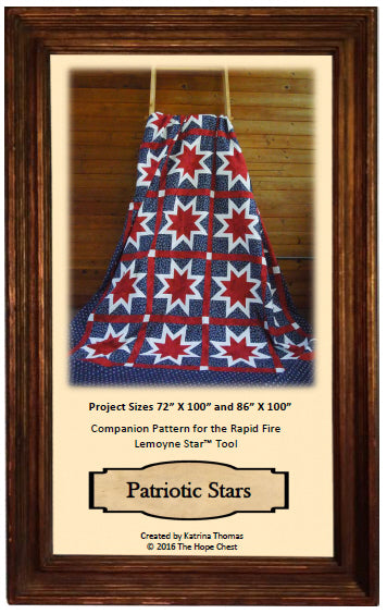 Patriotic Stars Quilt Pattern - THC-015