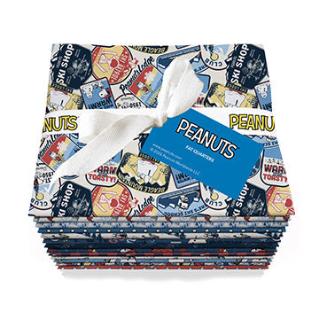Peanuts Frosty Friends Christmas Quilt Fabric - 13 piece Fat Quarter Bundle - FQ2PEANUTS13-10