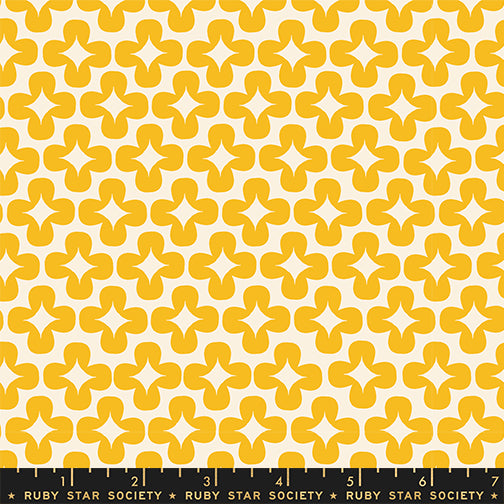 Persimmon Quilt Fabric by Ruby Star Society - Leaf in Dandelion Yellow - RS1125 11
