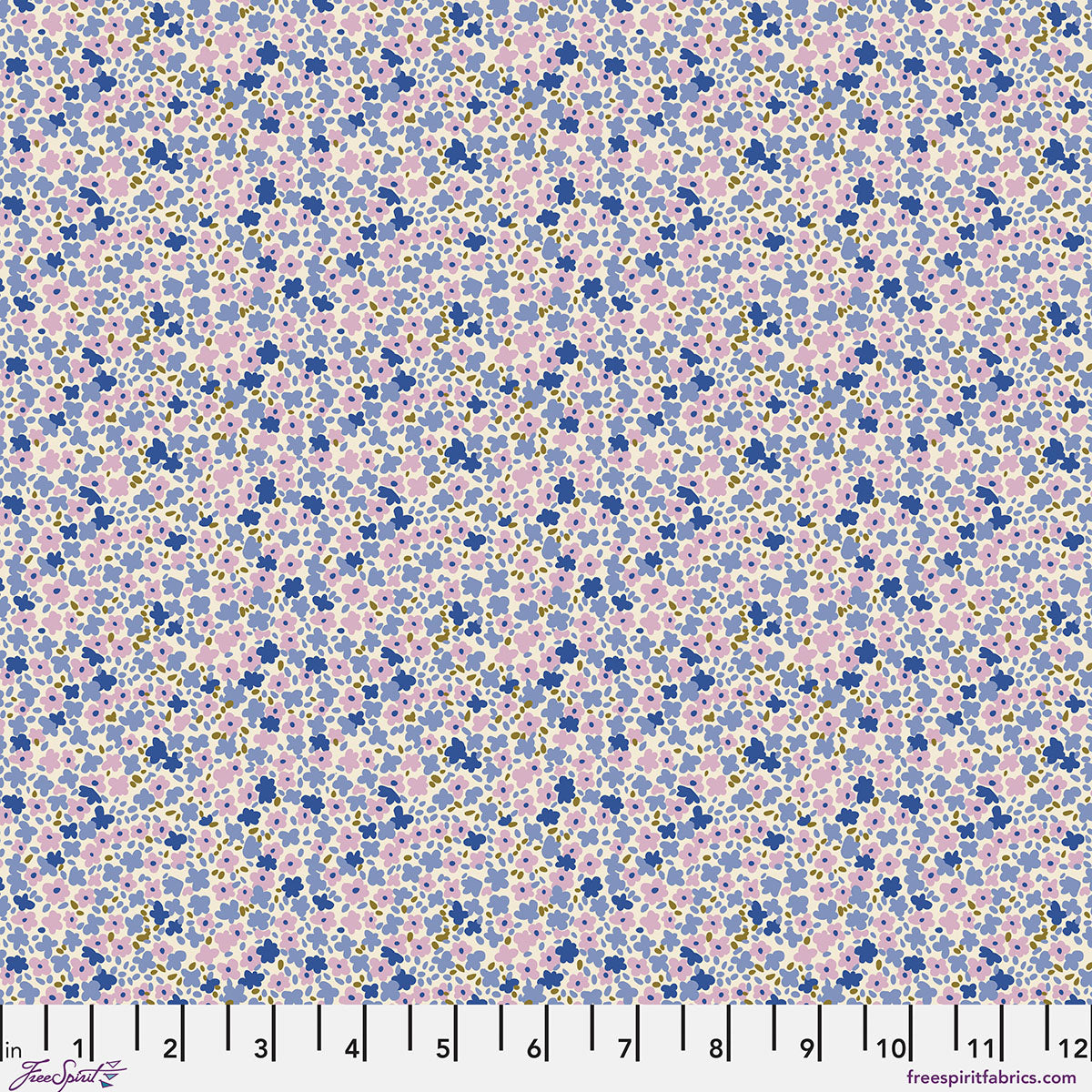 Petite Prints Quilt Fabric - Ditsy in Periwinkle Purple  - PWAE001.PERIWINKLE