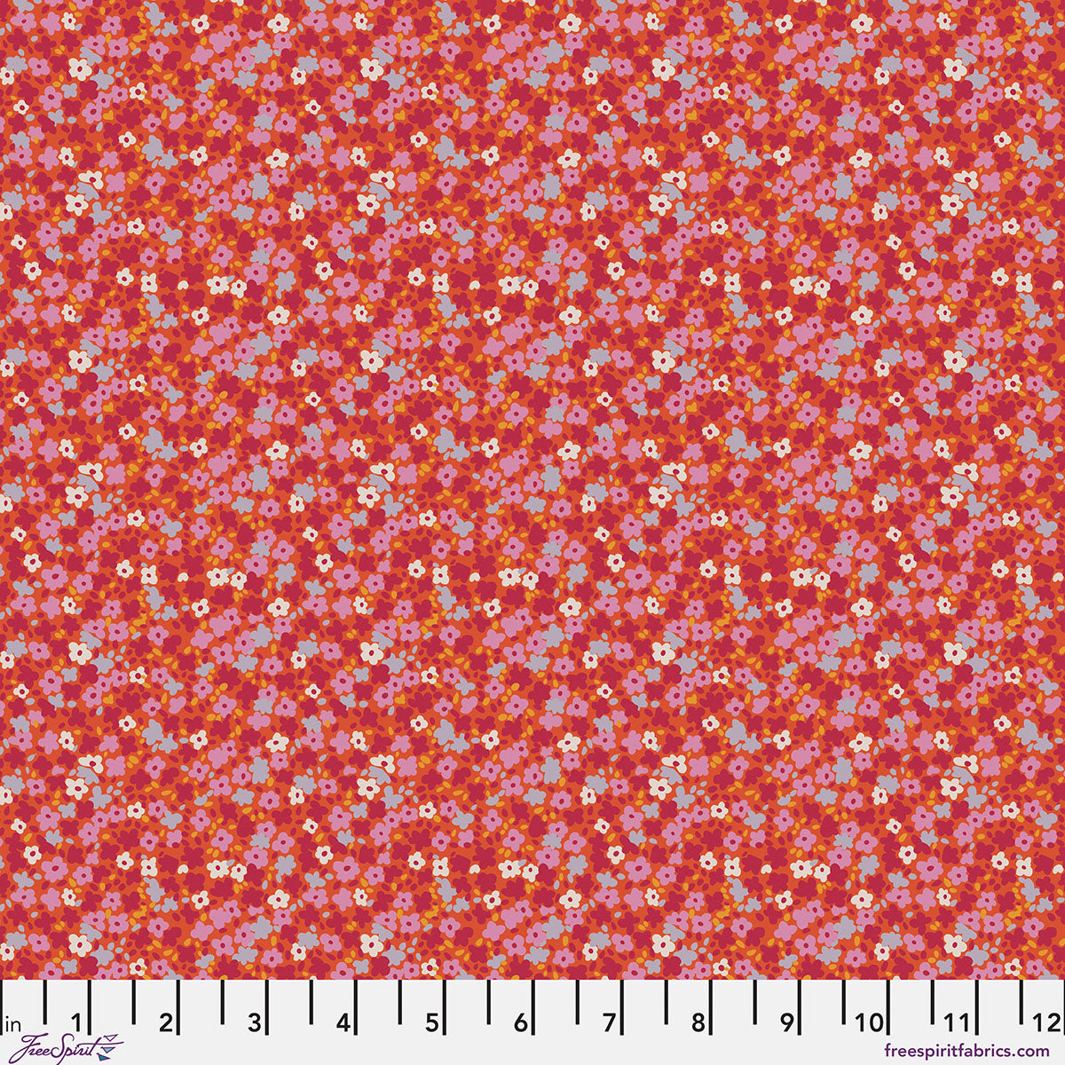 Petite Prints Quilt Fabric - Ditsy in Watermelon Red  - PWAE001.WATERMELON
