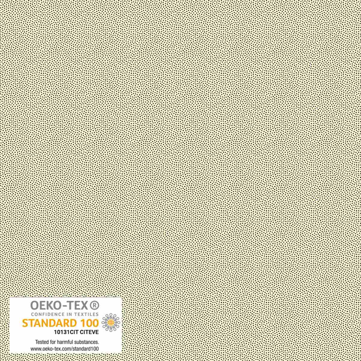 Petits Points Quilt Fabric - Cream/Blue Dots - 4511-343