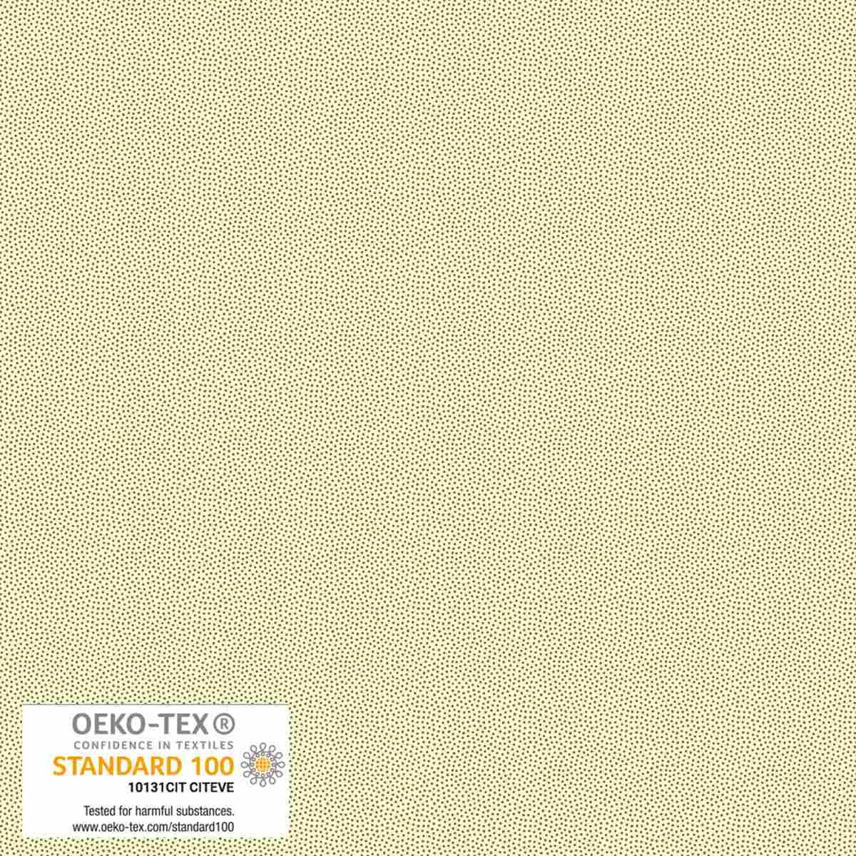 Petits Points Quilt Fabric - Cream/Green Dots - 4511-337