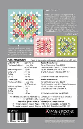 Picket Quilt Pattern by Robin Pickens - RPQPP124