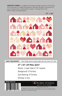 Heartfelt Homes Quilt Pattern by Robin Pickens - RPQP-HFH170