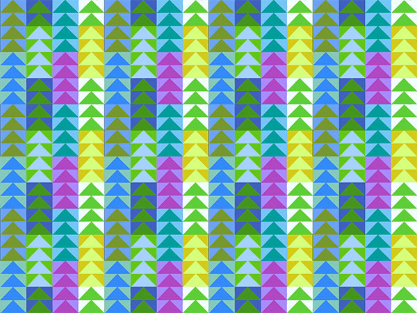 Piecework Quilt Fabric by Anna Maria Parry - Flying Geese in Meadow - AMT110-72C