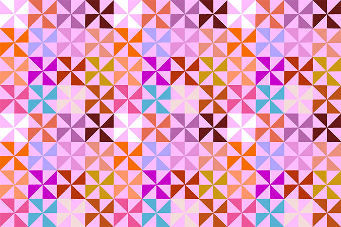 Piecework Quilt Fabric by Anna Maria Parry - Pinwheel in Playroom - AMT113-20V