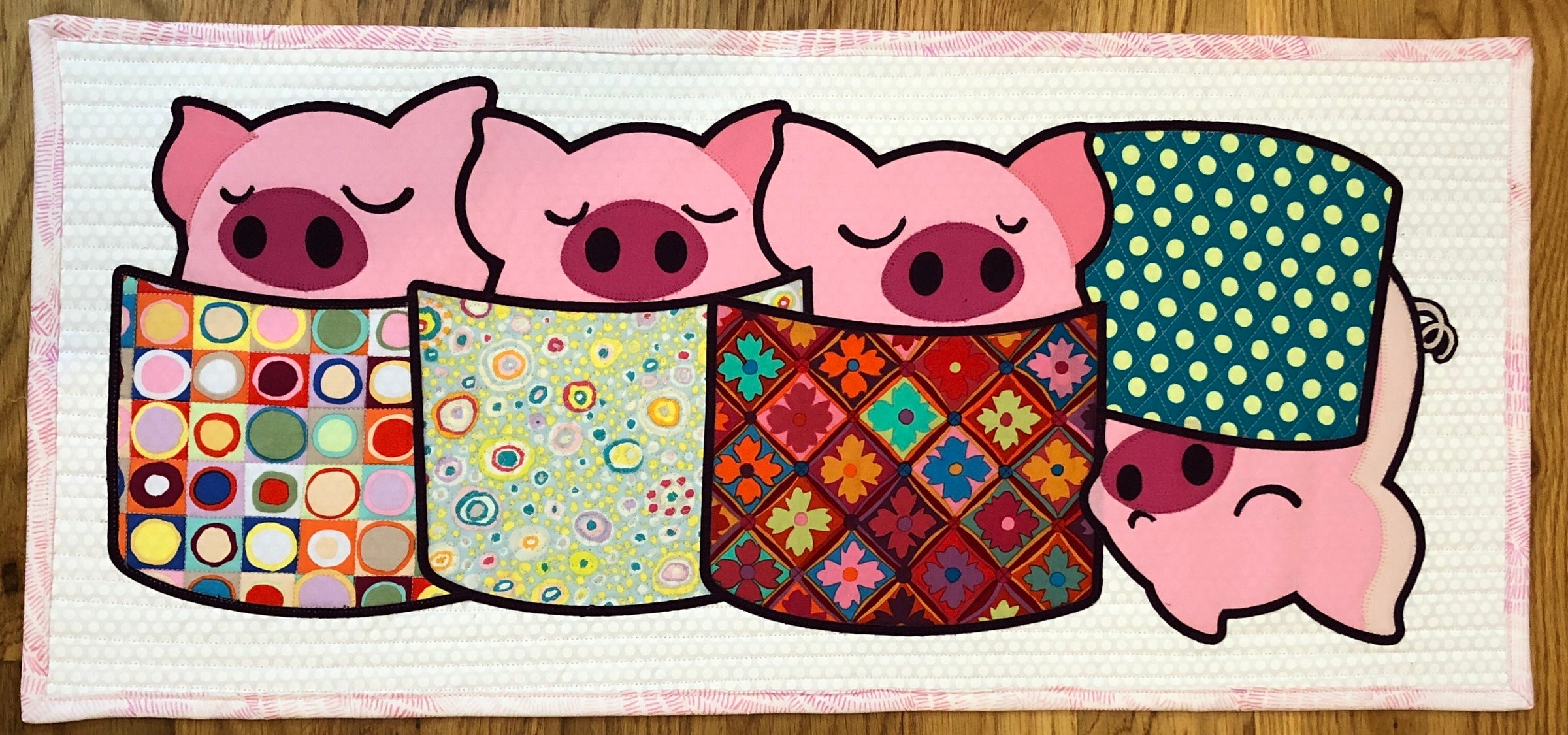 2019 Digital Download Pattern Only: Pigs in Blankets, Row by Row Experience 2019