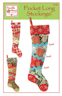 Pocket Long Stockings from Vanilla House Designs - P323-POCKET
