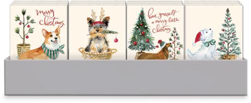 Pocket Notepad Christmas Dogs - 4987P - SOLD INDIVIDUALLY