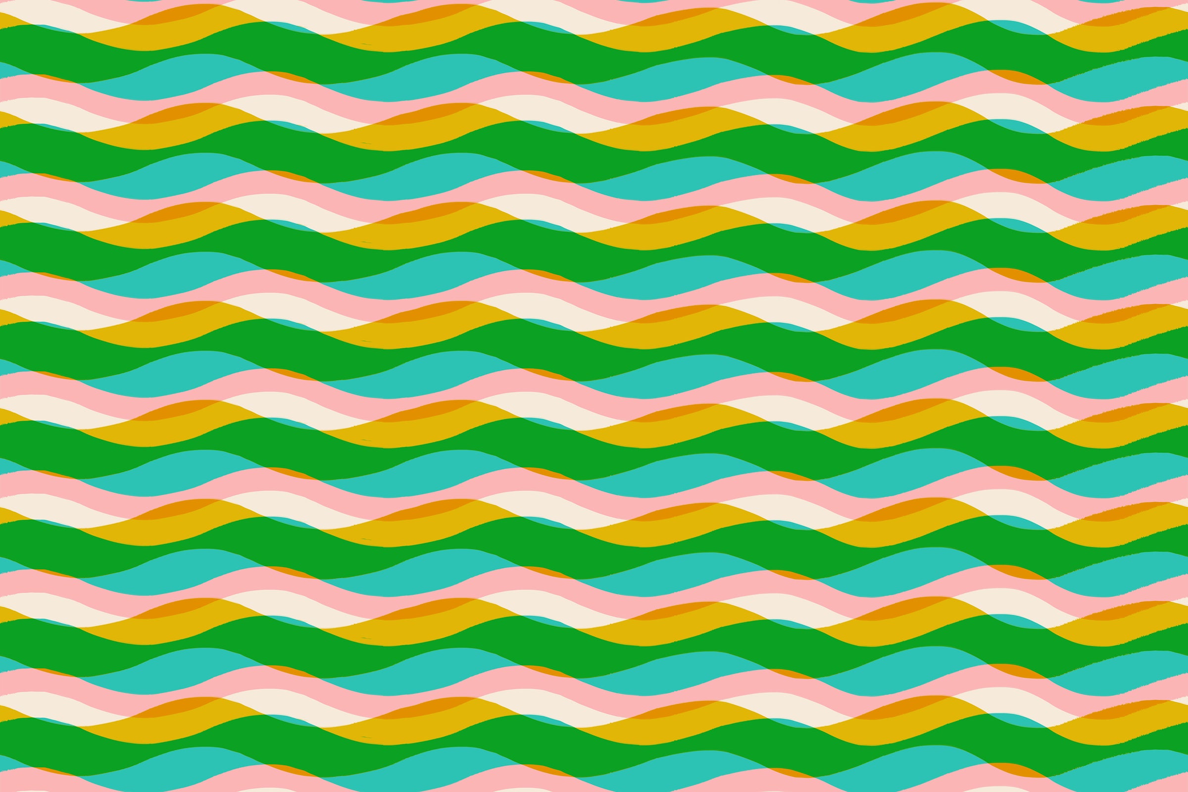 Poolside Too Quilt Fabric by Ruby Star Society - Poolside Waves in Tropic Green - RS5198 11