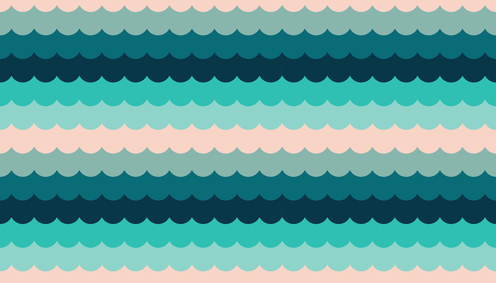 Poolside Too Quilt Fabric by Ruby Star Society - Umbrella Scallops in Peacock Aqua - RS5199 16