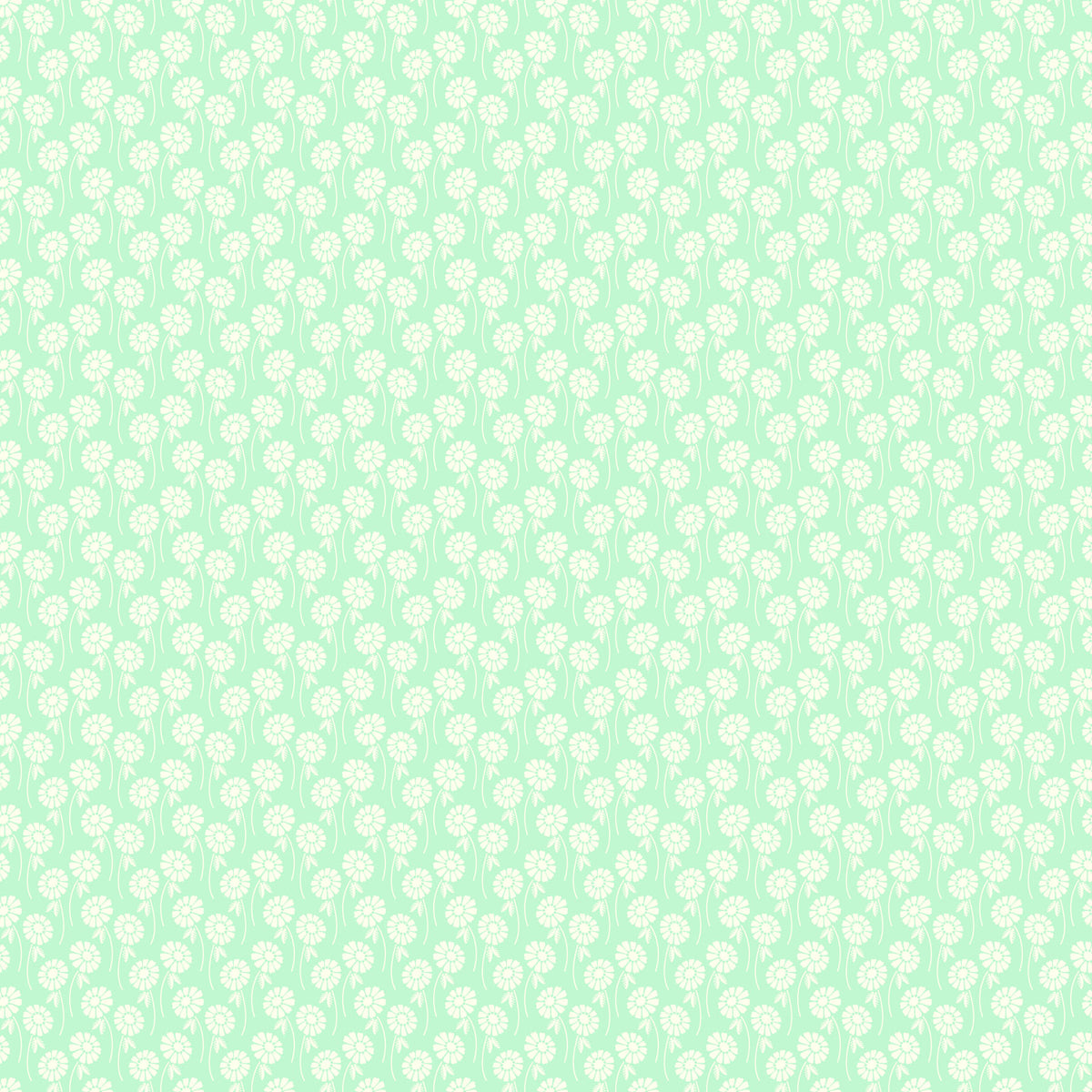 Pop Sugar Quilt Fabric - Upsy Daisy in Aqua - 92061-60