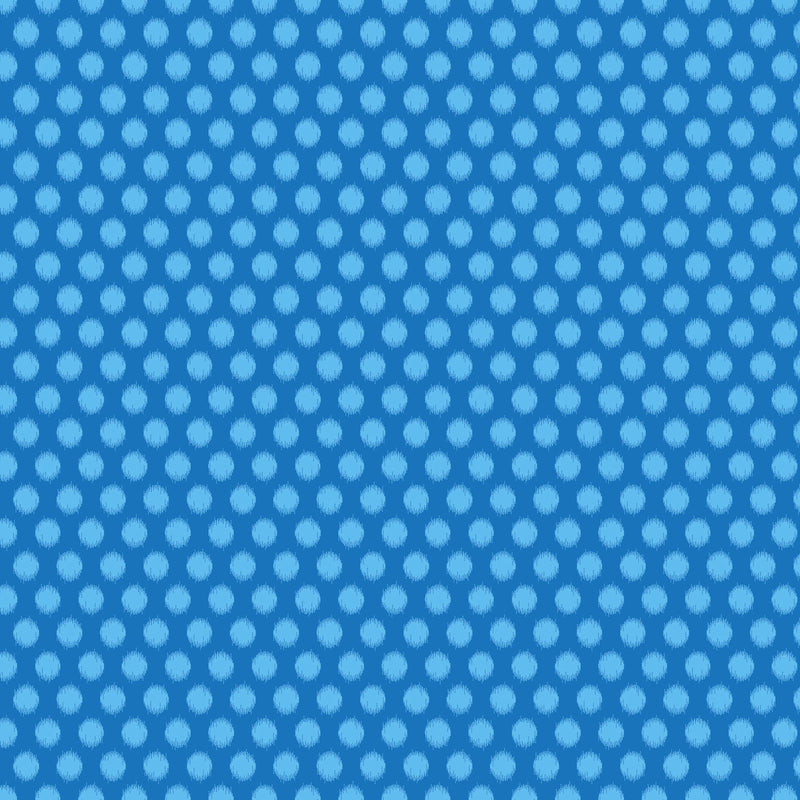 Pop Sugar Quilt Fabric - Top Dot in Blue - 92060-42