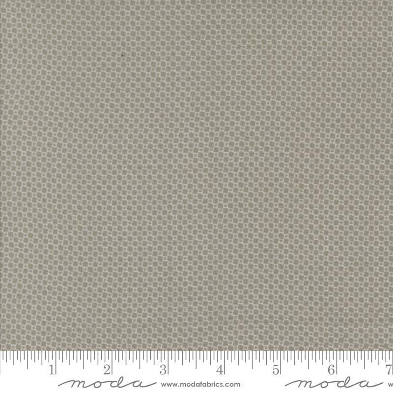 Prairie Gatherings Flannel Quilt Fabric - Box Print in Etching Gray - 100% COTTON FLANNEL - 49317 20F