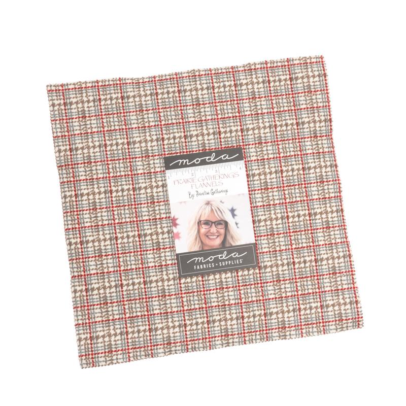 Prairie Gatherings Flannel Quilt Fabric - Layer Cake - set of 42 10" squares - 100% COTTON FLANNEL - 49310LCF