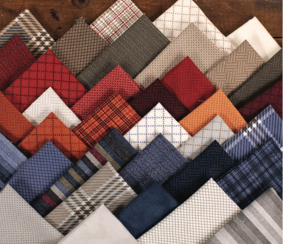 Prairie Gatherings Flannel Quilt Fabric - Layer Cake - set of 42 10" squares  - 100% COTTON FLANNEL - 49310LCF