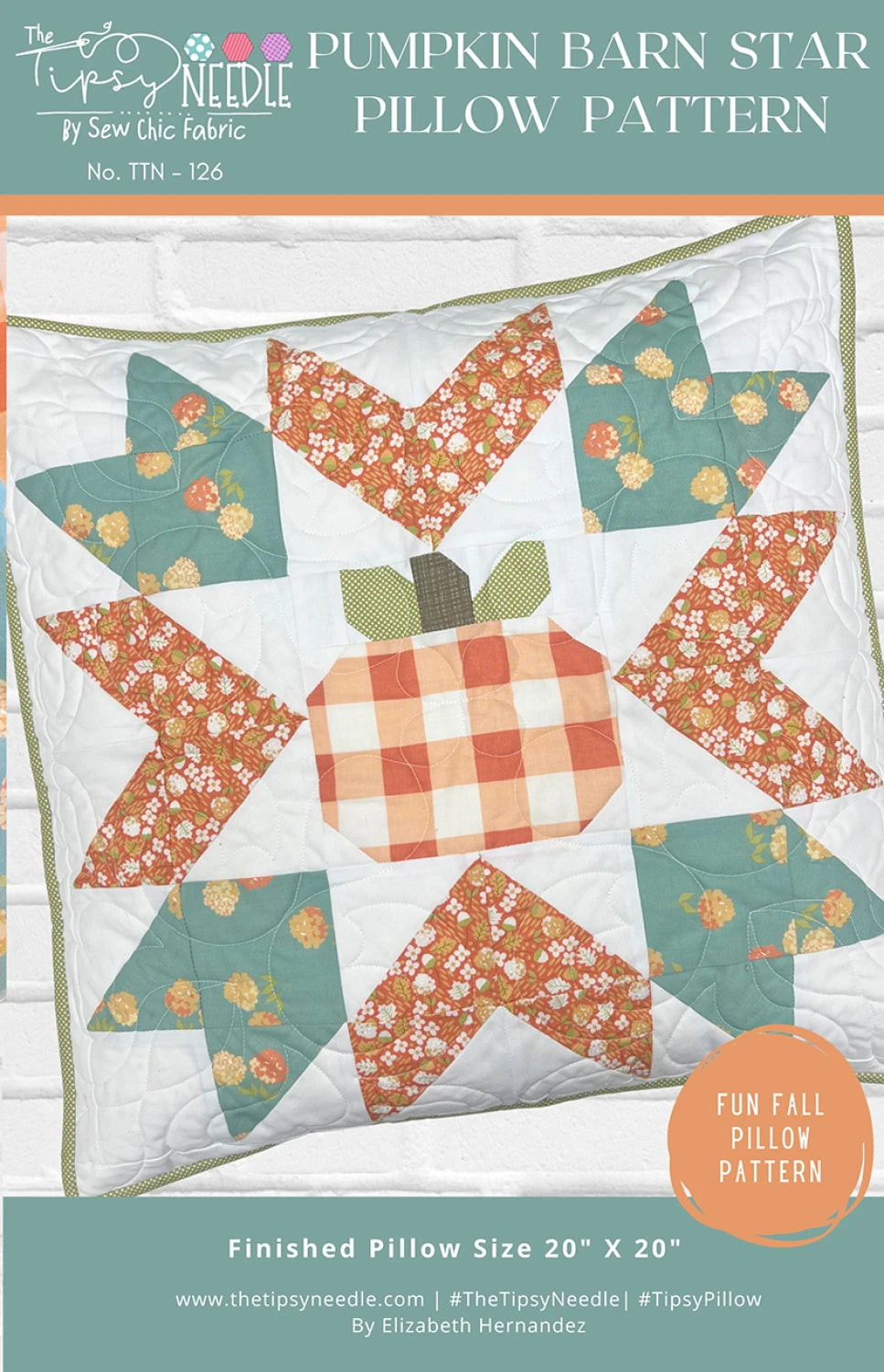 Pumpkin Barn Star Pillow Pattern - TTN-126