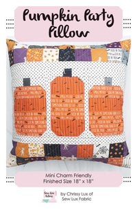 Pumpkin Party Pillow Pattern by Chrissy Lux - BNB-2081