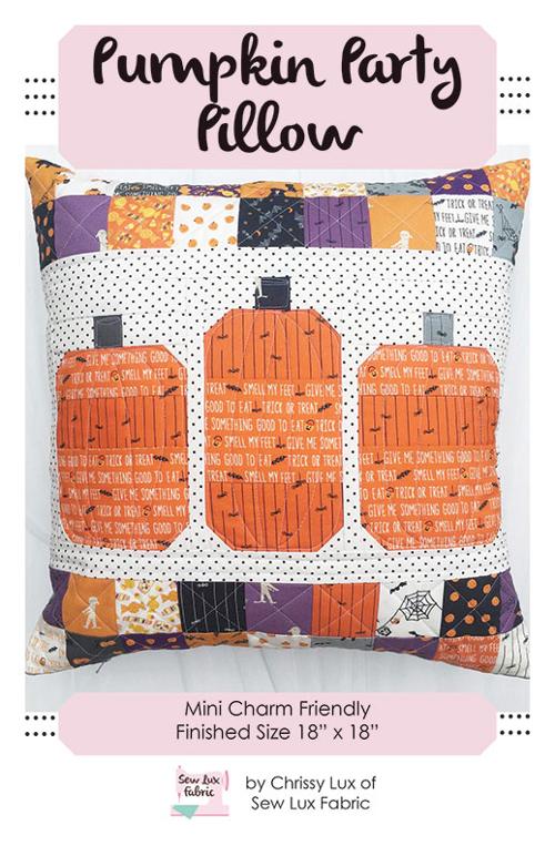Pumpkin Party Pillow Pattern by Chrissy Lux - BNB-2081