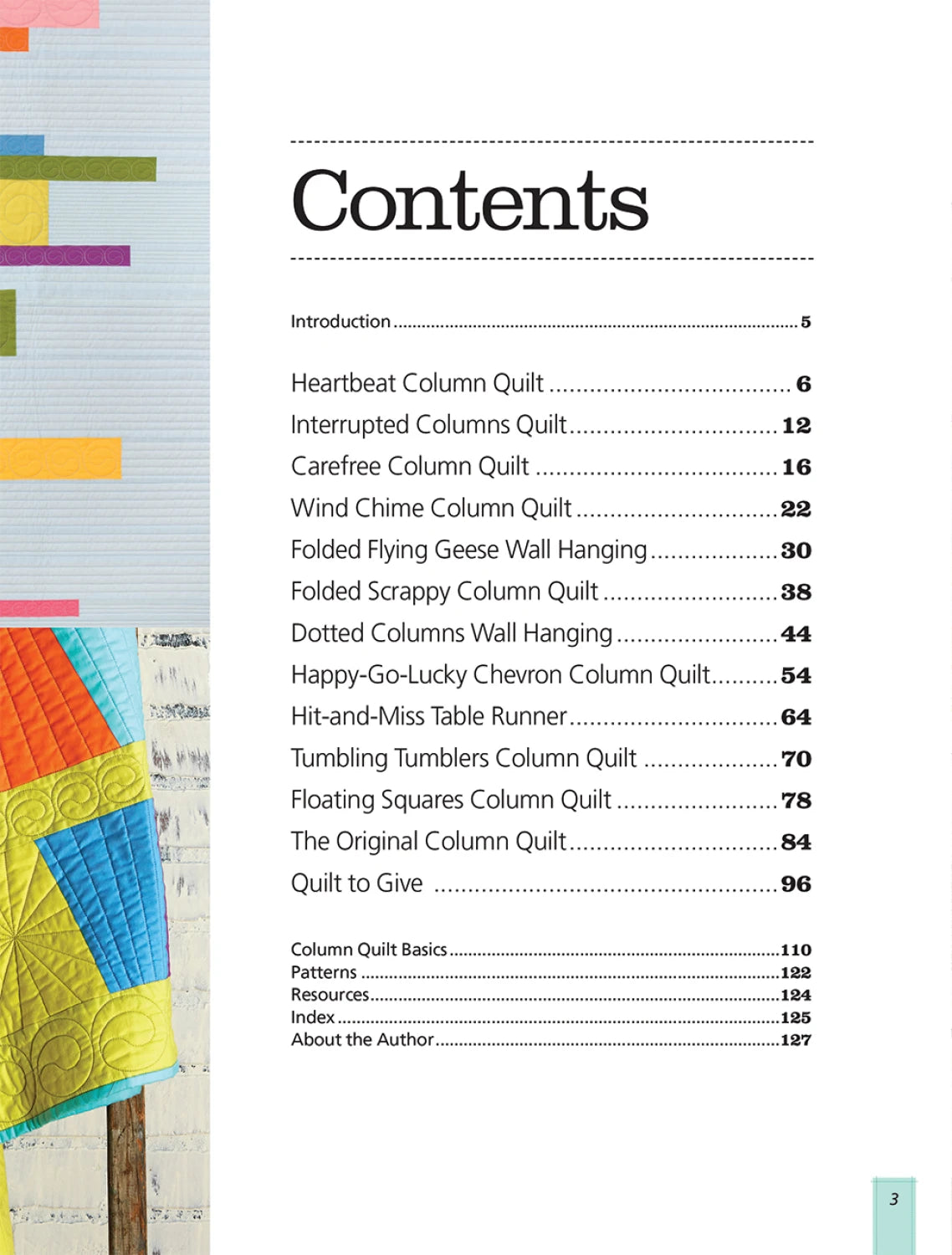 Quick Column Quilts Book by Nancy Zieman - 11669
