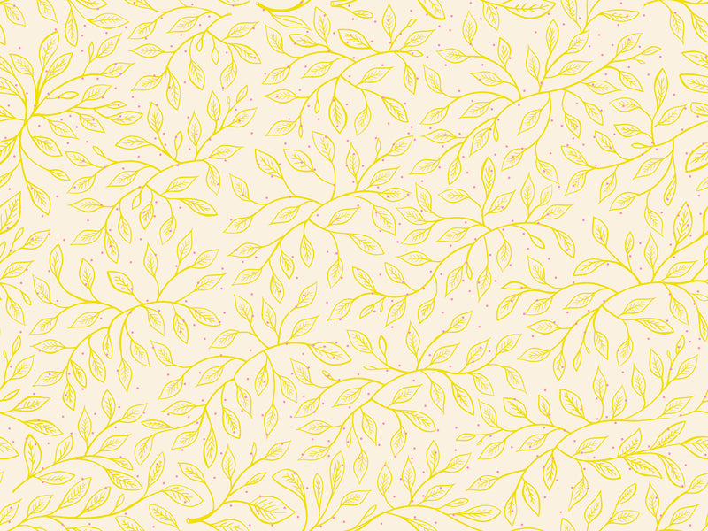 Glow Garden Quilt Fabric, Wandering Vine in Natural - RS2118 11