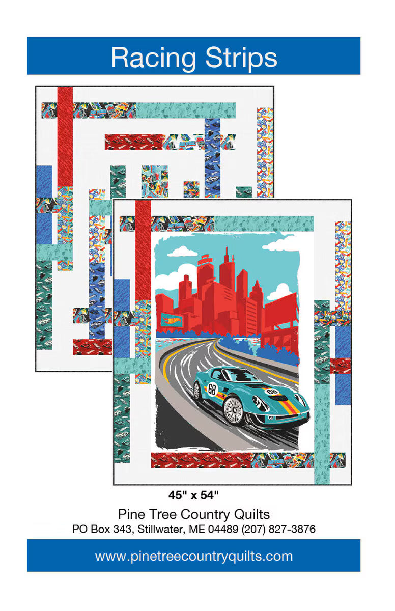 Racing Strips Quilt Pattern - P230-RACINGSTRIPS