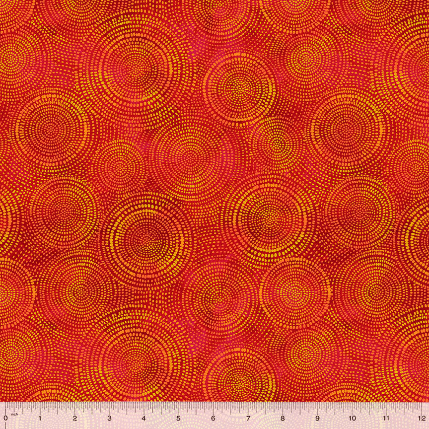 Radiance Quilt Fabric - Blender in Fiery Red/Orange - 53727-4