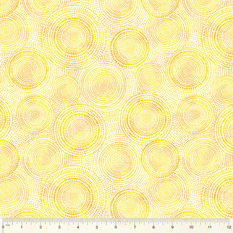 Radiance Quilt Fabric - Blender in Sunlight Yellow/White - 53727-8