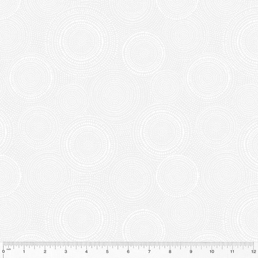 Radiance Quilt Fabric - Blender in White on White - 53727-51