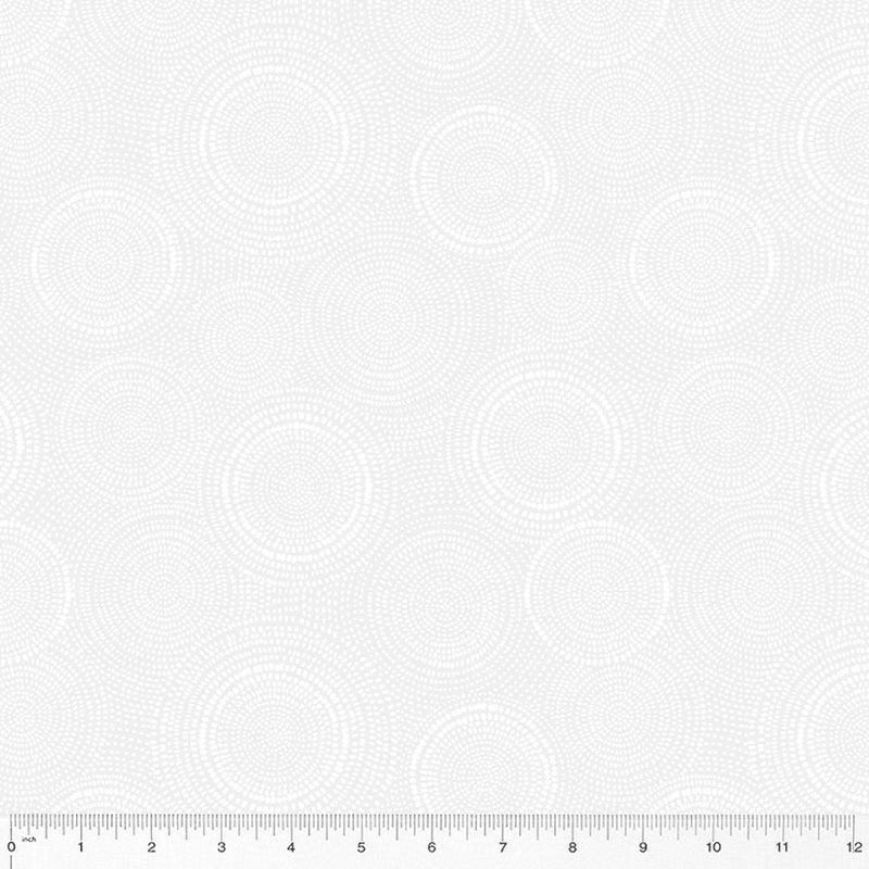 Radiance Quilt Fabric - Blender in White on White - 53727-51