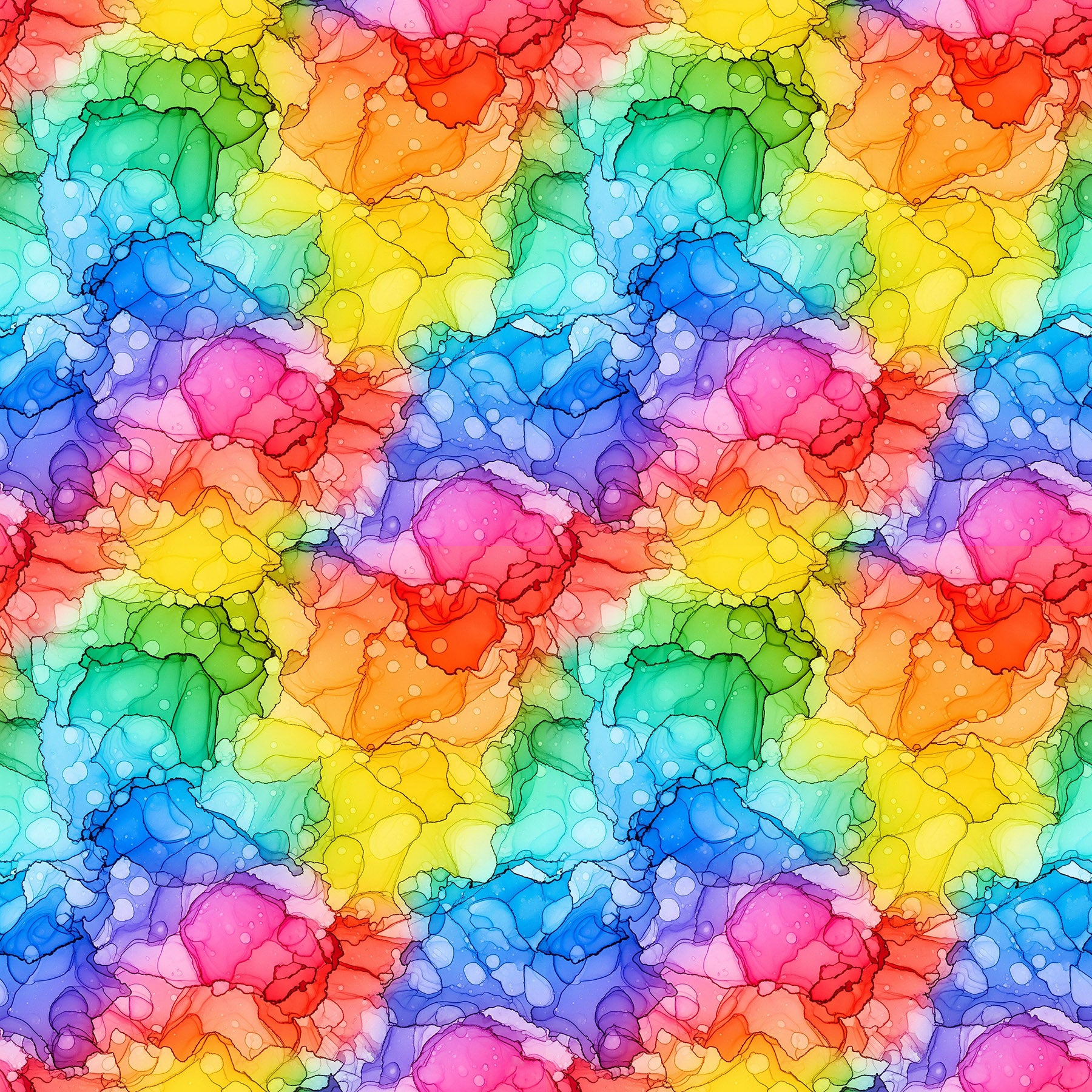 Radiant Rhapsody Quilt Fabric - Spotted in Multi - 10731-100