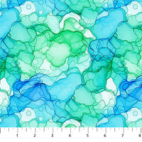 Radiant Rhapsody Quilt Fabric - Aquatic in Cool - 10739-60