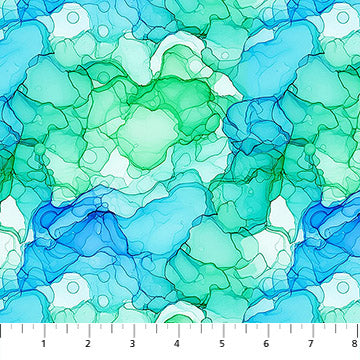 Radiant Rhapsody Quilt Fabric - Aquatic in Cool - 10739-60
