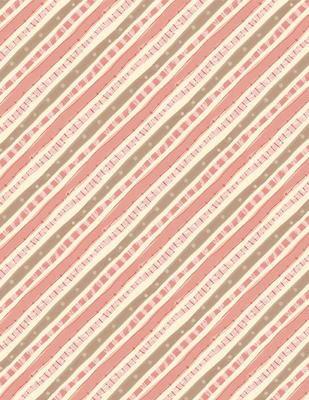 Rainbow Dreams Quilt Fabric - Diagonal Stripes in Pink - 3073 43023 325