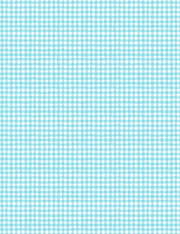 Rainbow Dreams Quilt Fabric - Gingham in Blue - 3073 43024 441