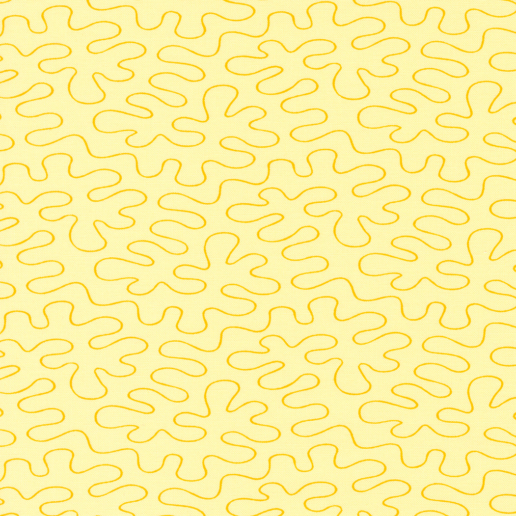 Rainbow Sherbet Quilt Fabric - Stipple Ripple in Banana Yellow - 45026 30