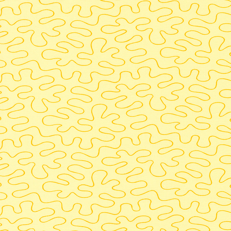 Rainbow Sherbet Quilt Fabric - Stipple Ripple in Banana Yellow - 45026 30