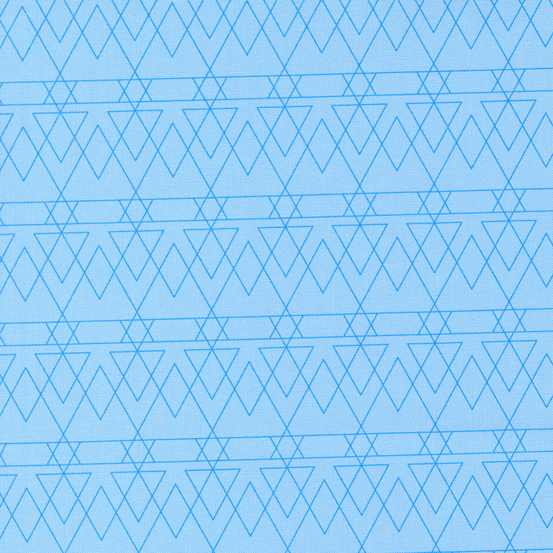 Rainbow Sherbet Quilt Fabric - Triangled in Blue Ice - 45023 21