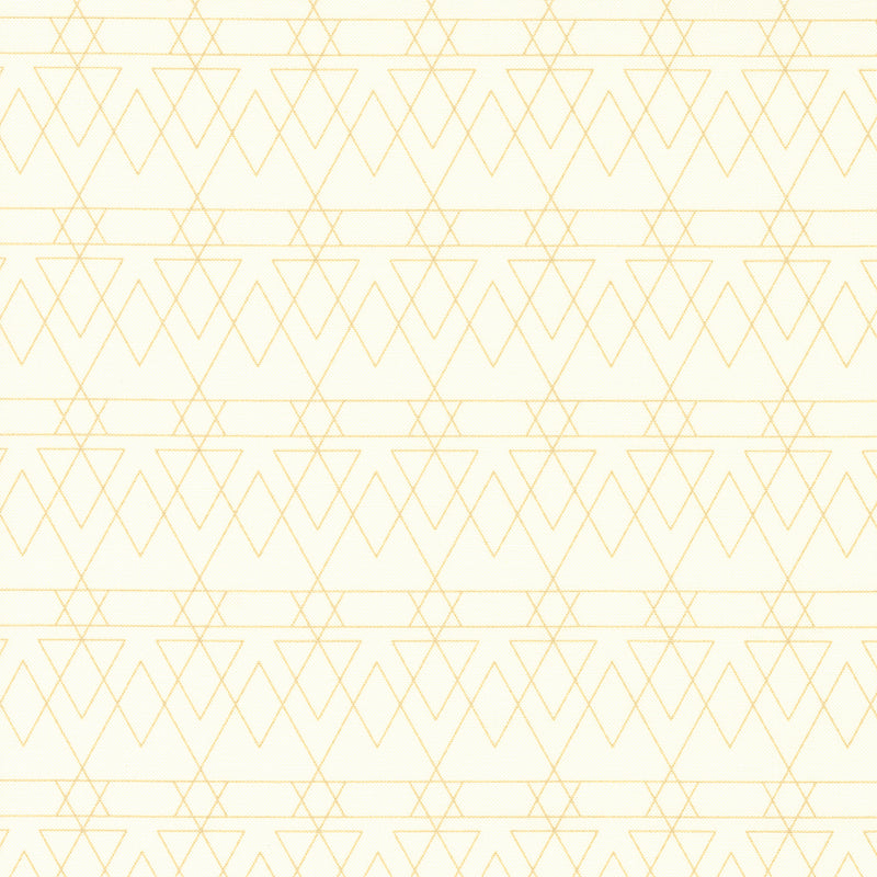 Rainbow Sherbet Quilt Fabric - Triangled in French Vanilla Cream - 45023 13