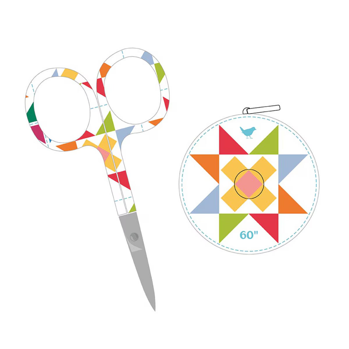 Riley Blake Designs Scissor and Tape Measure Duo - ST-48384