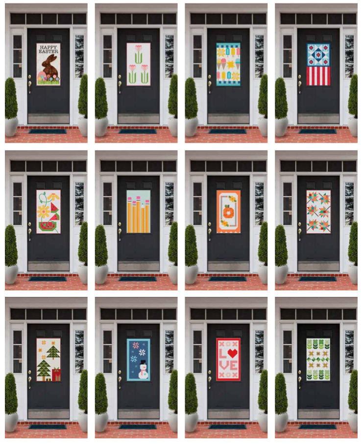 Riley Blake Door Banner Kit of the Month Subscription - 12 Door Banner Kits, shipped monthly