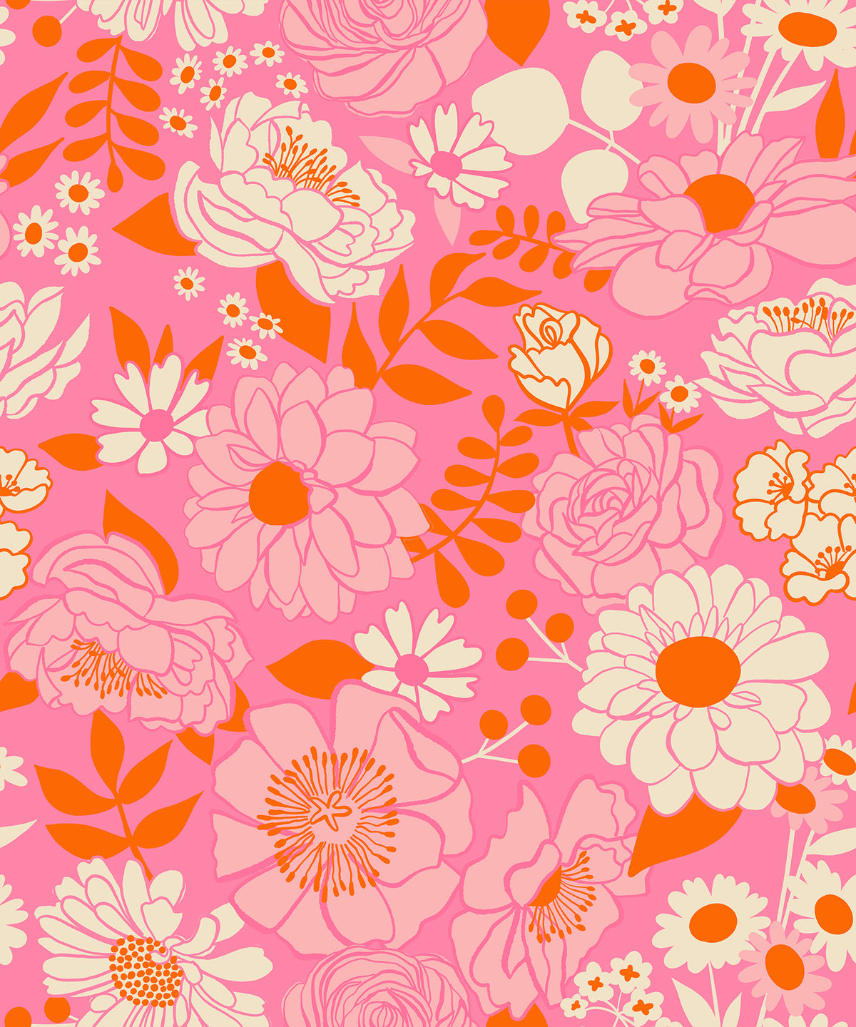Rise and Shine Quilt Fabric by Ruby Star Society - Morning Bloom Large Floral in June Pink - RS0077 11