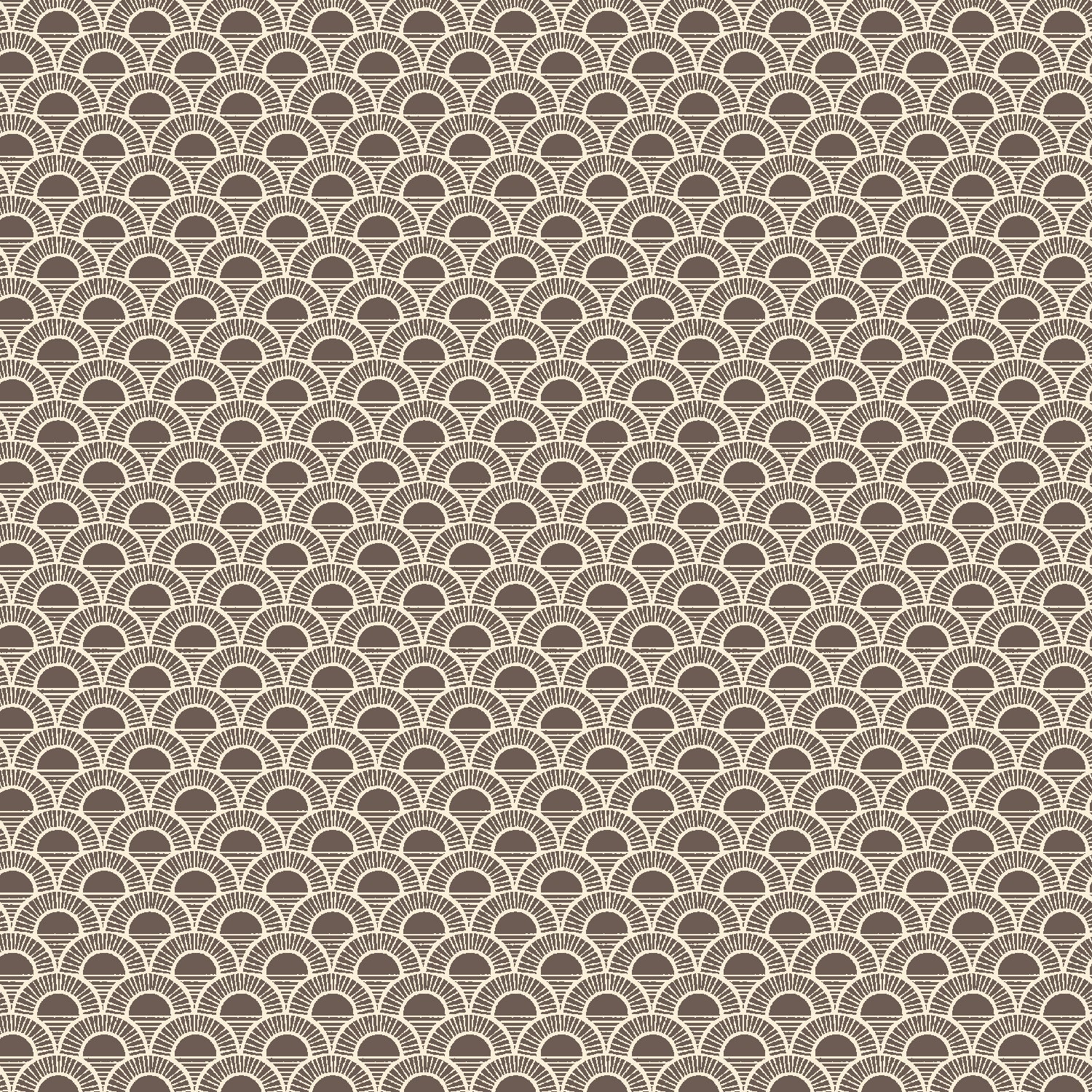 Rising Sun Quilt Fabric by Cotton+Steel - Sunrise in Willow Brown - LV905-WI1
