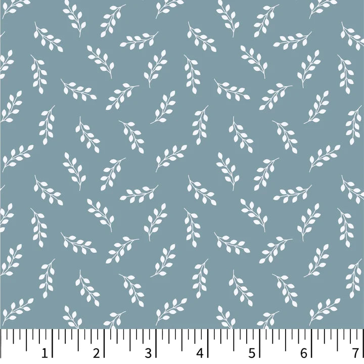 Riverview Quilt Fabric - Fern Gully in Blue - PH0603
