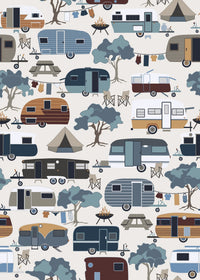 Riverview Quilt Fabric - Holiday Homes in Multi - PH0600