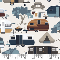 Riverview Quilt Fabric - Holiday Homes in Multi - PH0600