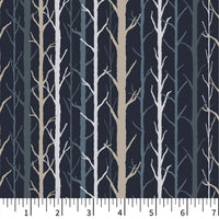 Riverview Quilt Fabric - Midnight Maze in Navy Blue/Multi - PH0606